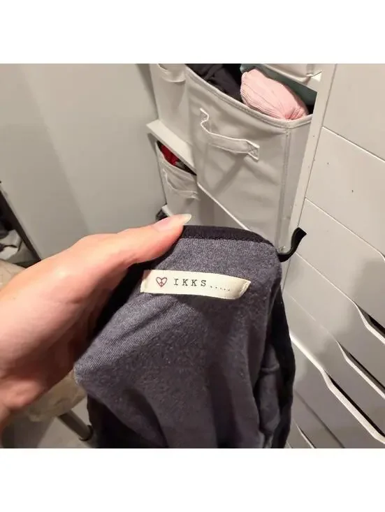 Vintage IKKS Gray Multilayer Mini Dress - Size M - Picture 2 of 6